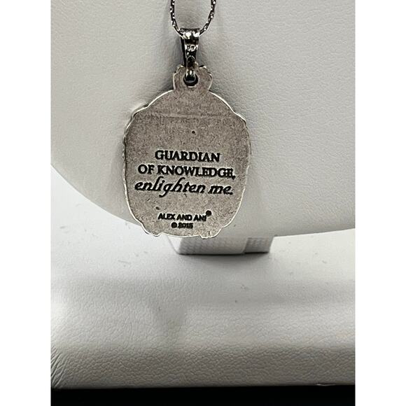 ALEX AND ANI Guardian Of Strength Wisdom Expandable Pendant Necklace - Picture 10 of 10